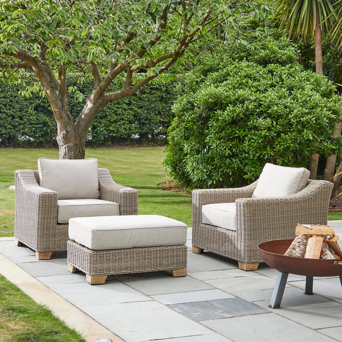 Praiano Collection Outdoor Foot Stool