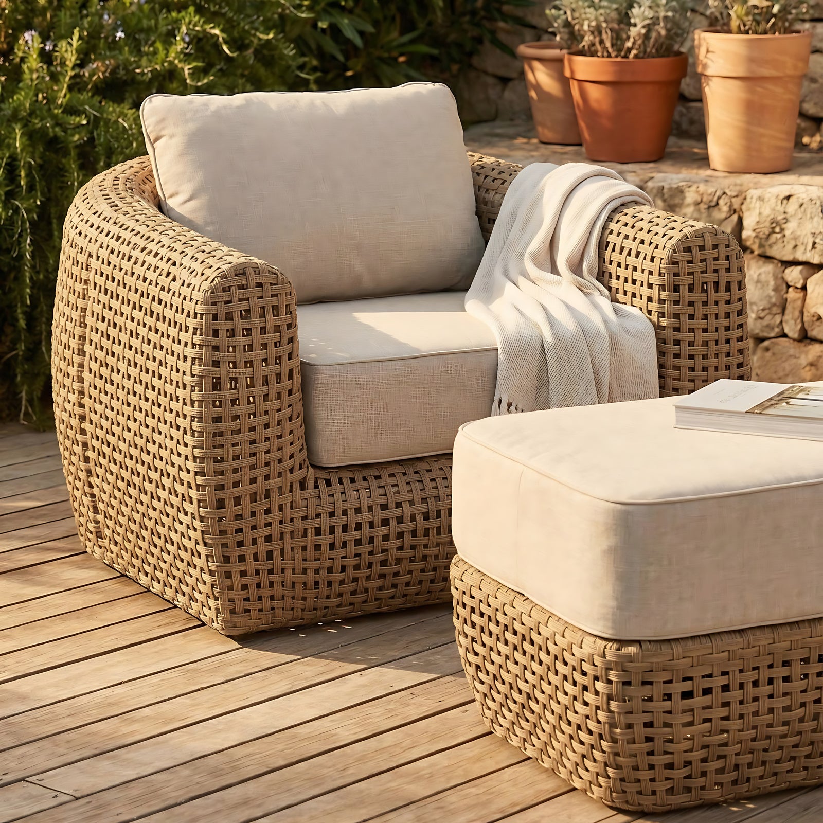 Estepona Collection Outdoor Large Lounge Chair