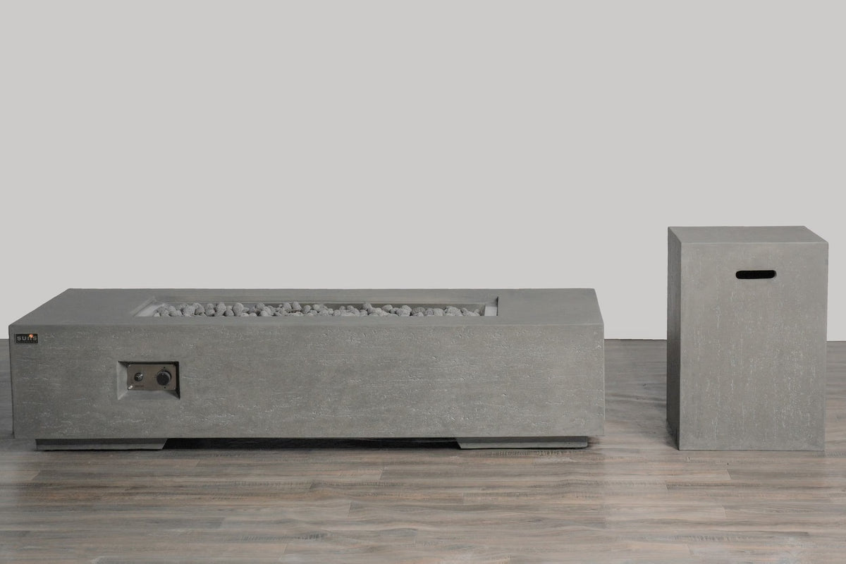 Lorvano Fire Table Grey
