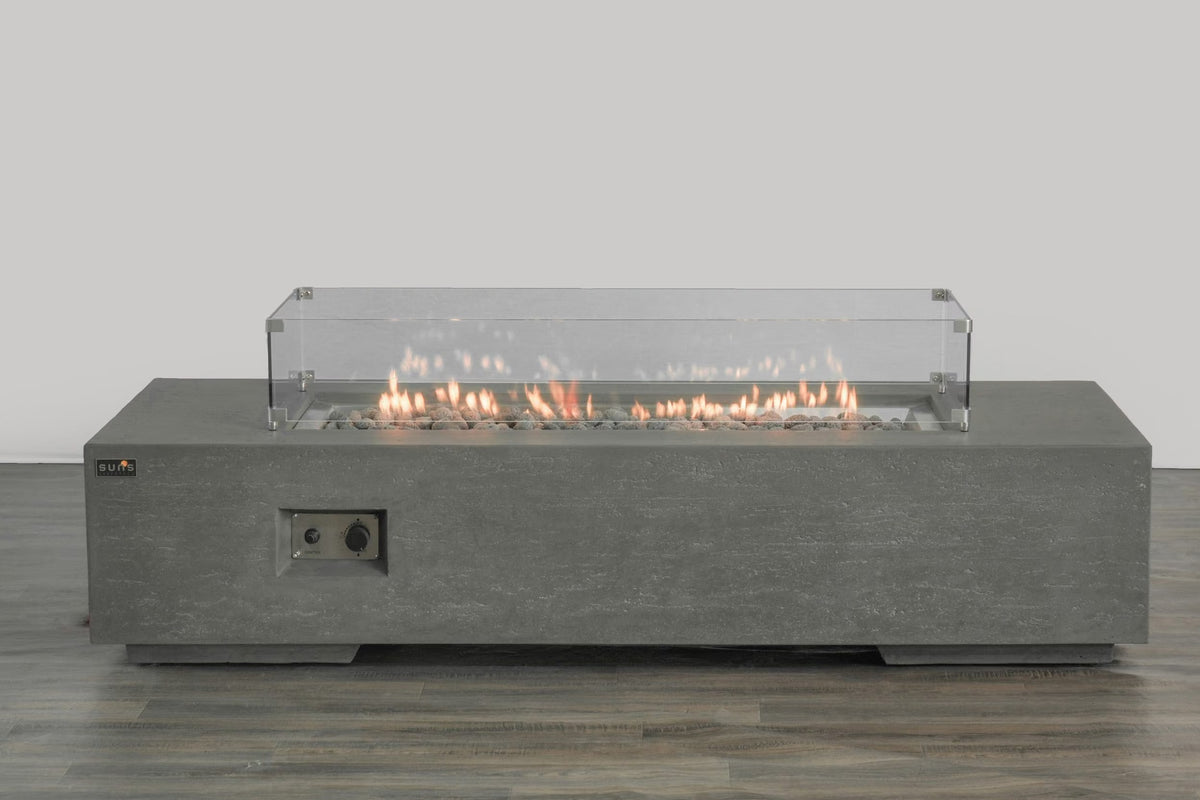 Lorvano Fire Table Grey