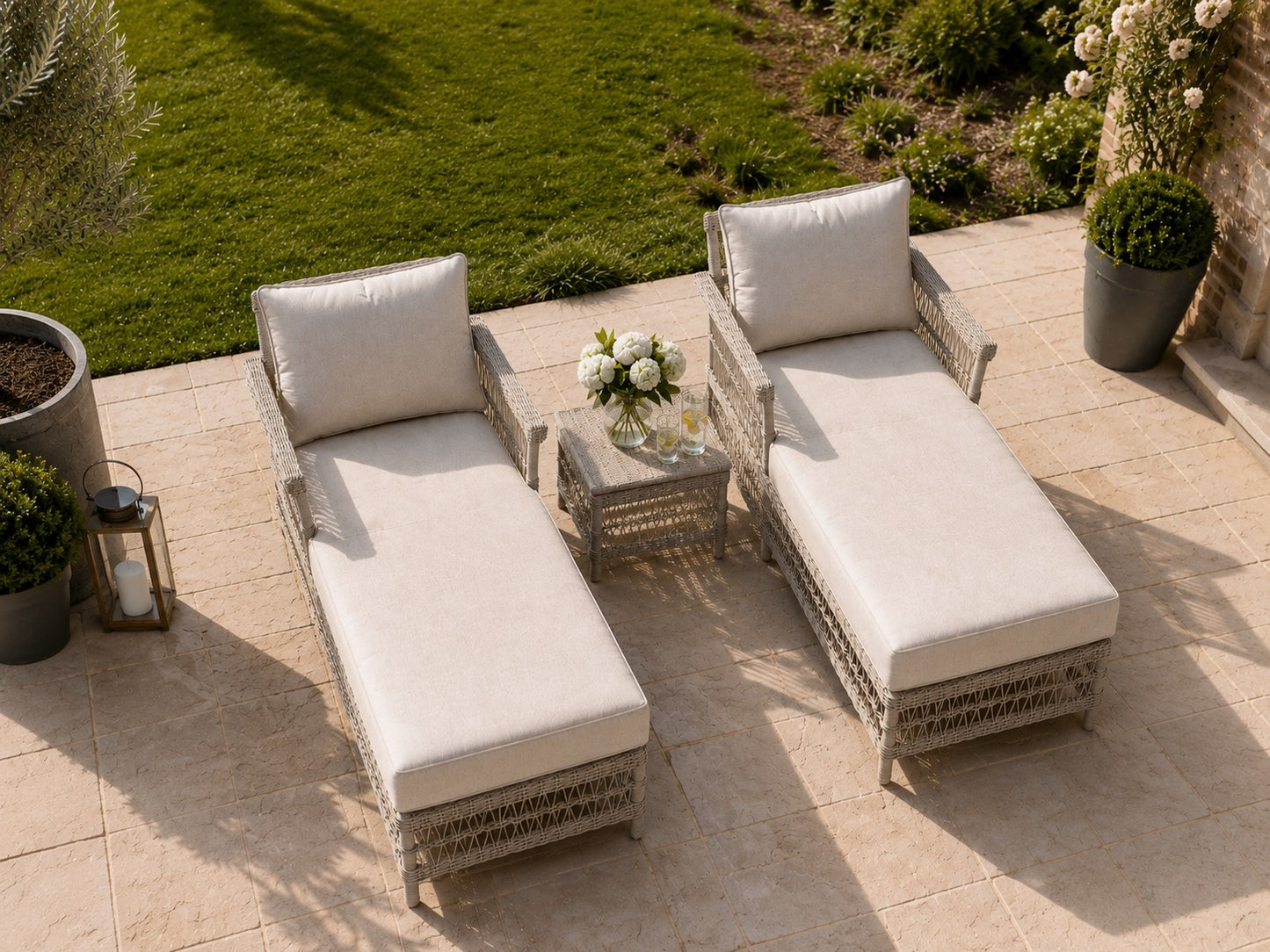 Luberon Collection Outdoor Sun Lounger Set