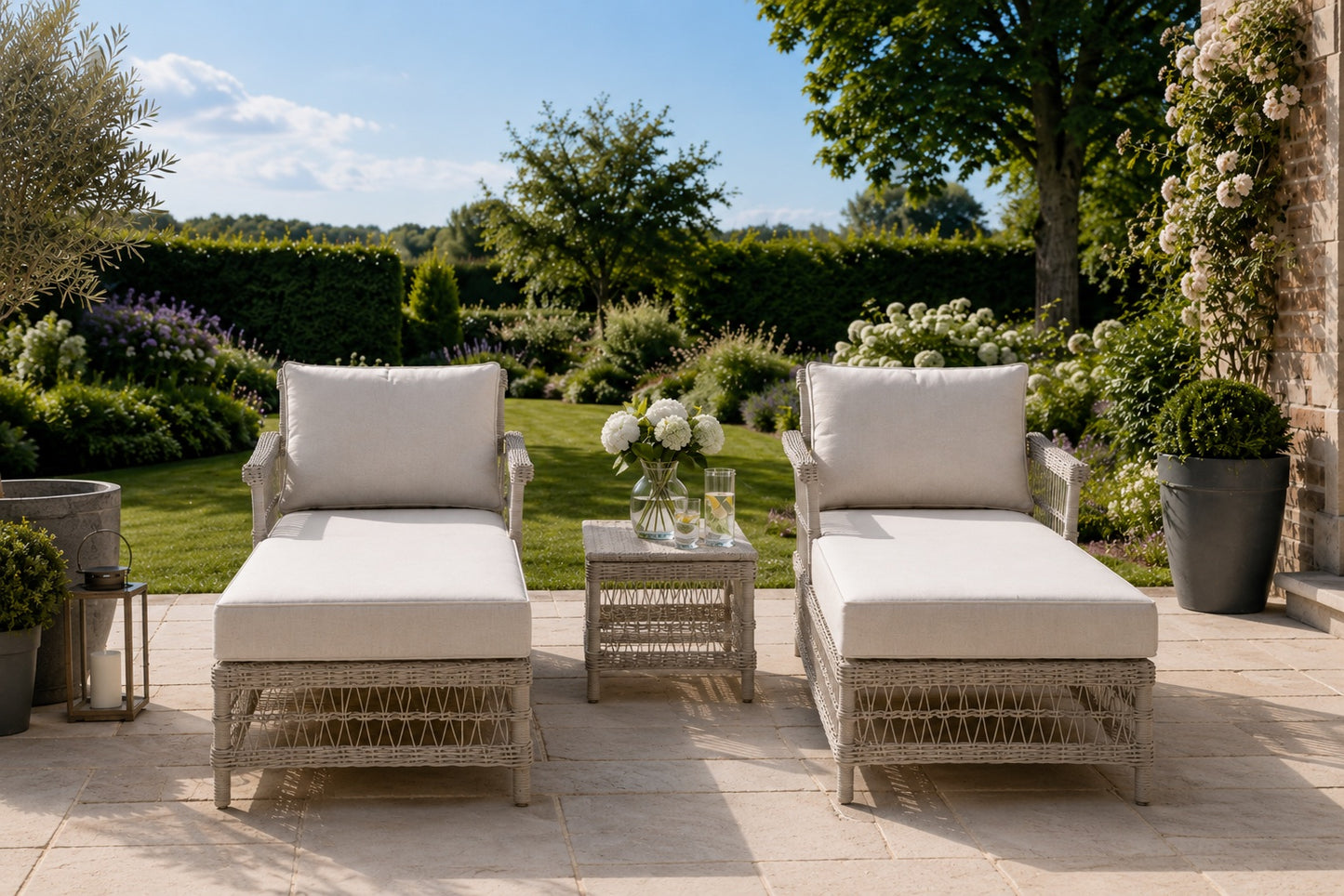 Luberon Collection Outdoor Sun Lounger Set
