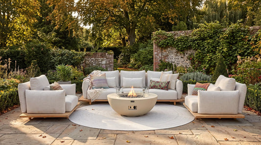 Sorvello Fire Bowl Grey Camel Sand