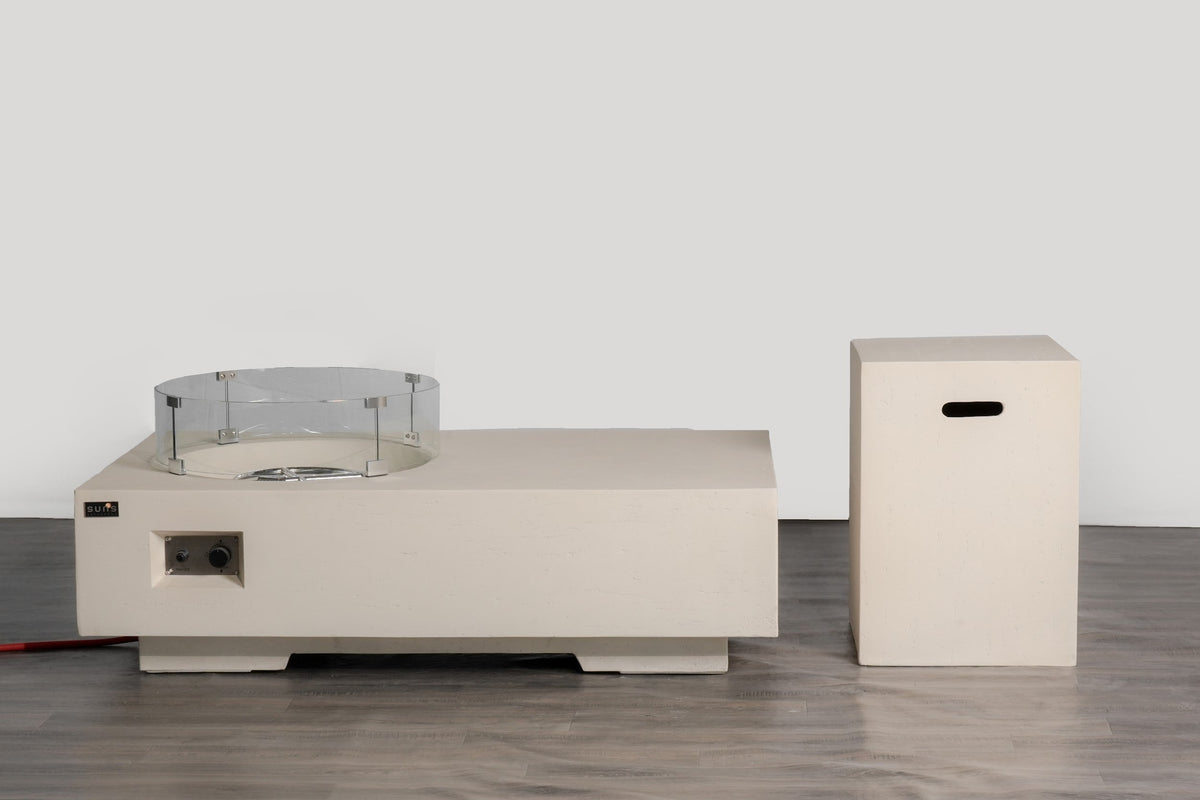 Valdaro Fire Table Camel Sand
