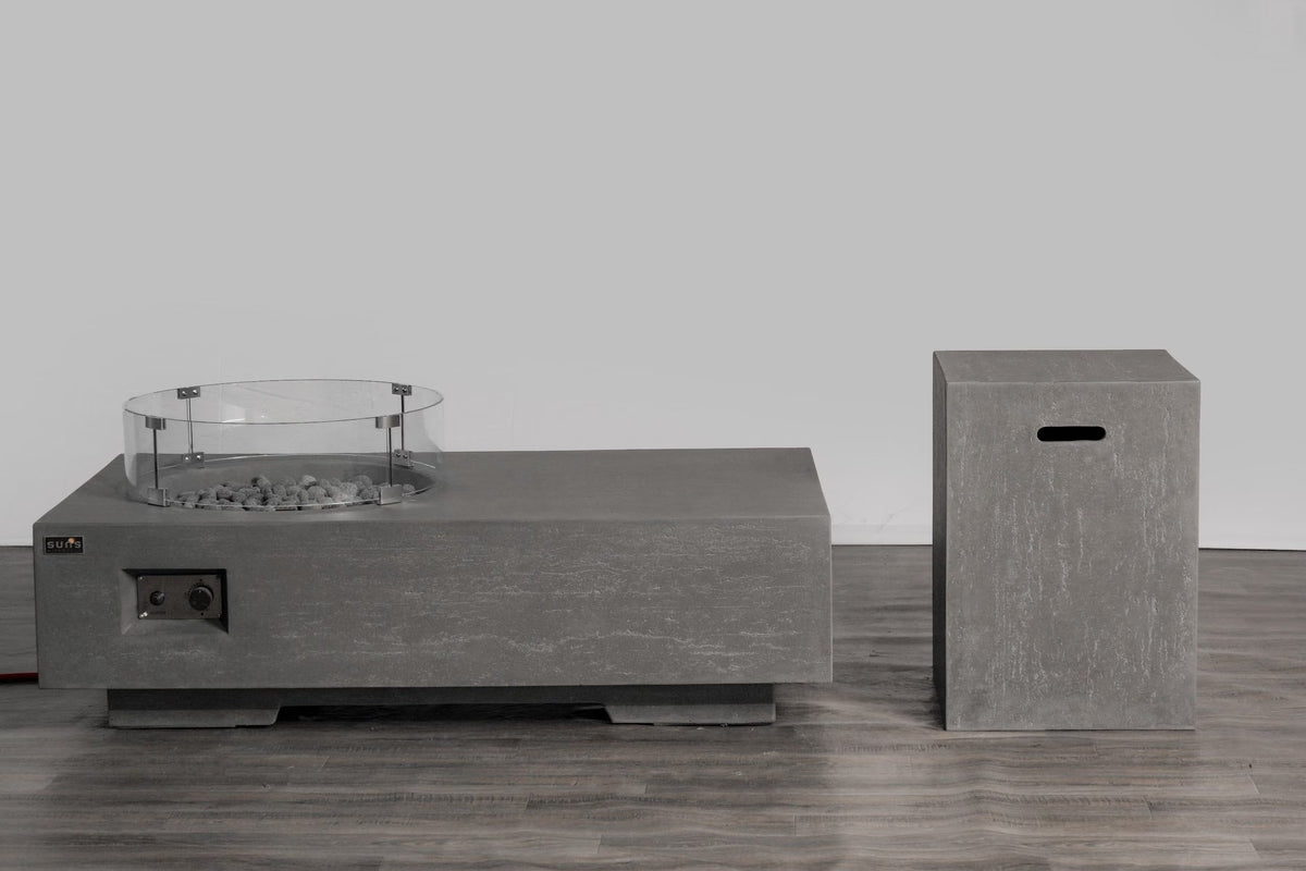 Valdaro Fire Table Grey